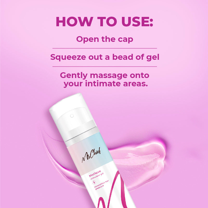 How to use Mstique Stimulant Gel