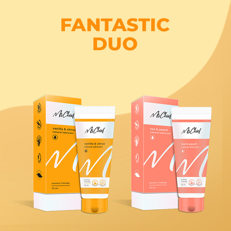 Vanilla and Citrus Lube + Tea and Peach Lube