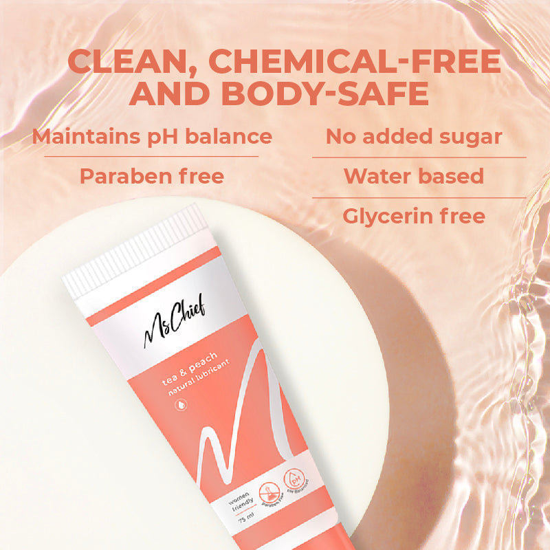 Tea & Peach Lube Features