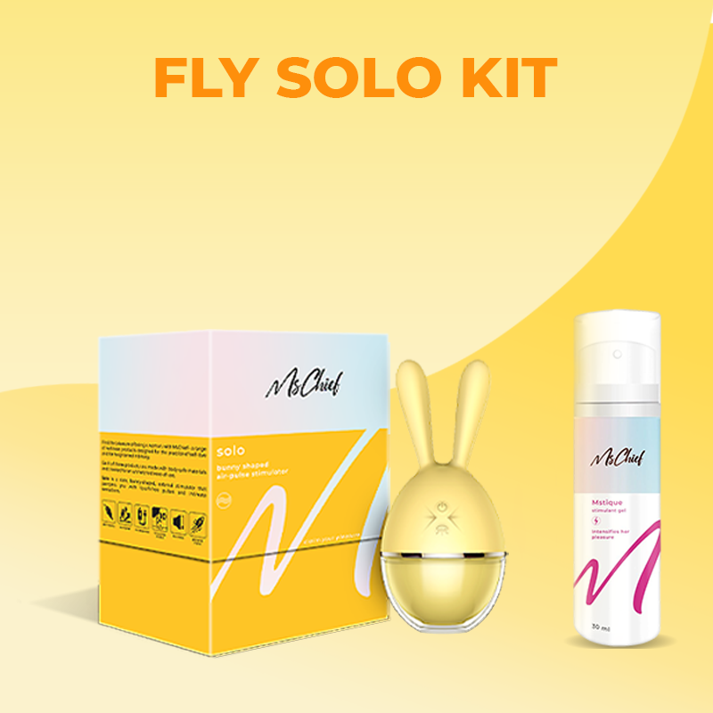 Fly Solo Kit: Solo Air pulse Stimulator + Mstique stimulant gel