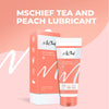Mschief Tea and Peach Natural lubricant is certified Vegan & water based lubricant 
