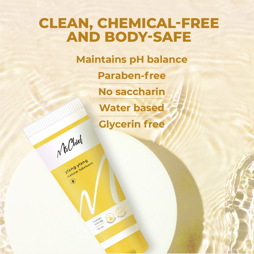 Mschief Ylang Ylang Lube - Water Based, pH Balanced, Saccharin & Gylcerin Free Lubes for Women in India