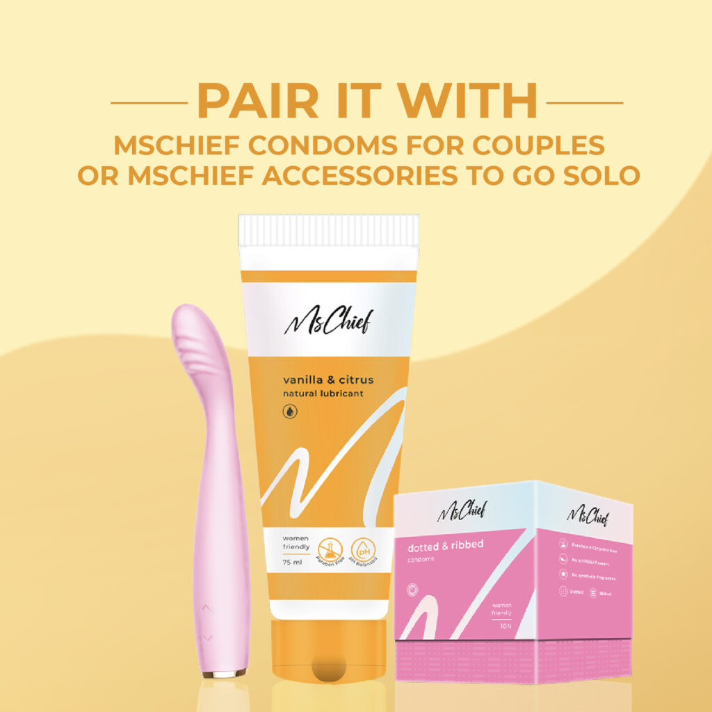 Use Mschief Vanilla & Citrus Flavoured Lubricants with Condoms and Self Pleasure Accessories Toys